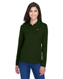 Big Apple - 78192 Ash City - Core 365 Ladies' Pinnacle Performance Long-Sleeve Piqué Polo