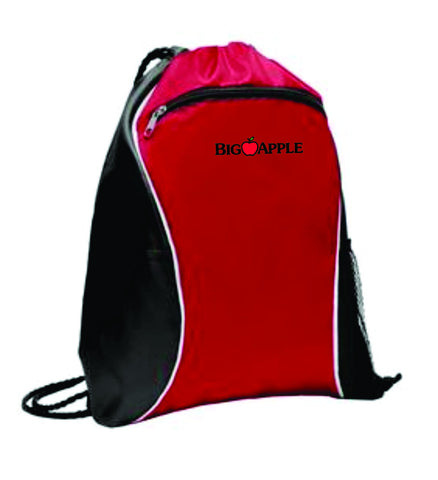 Big Apple - BG613 Port Authority® Fast Break Cinch Pack, Red/Black