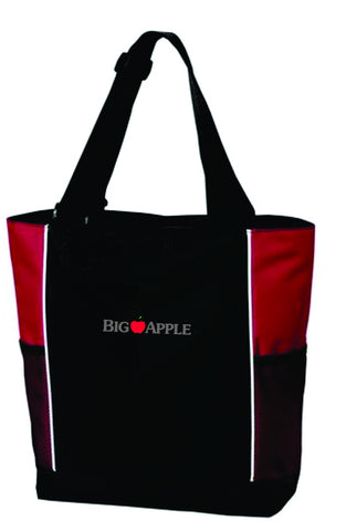 Big Apple - B5160 Port Authority® Improved Panel Tote - Red/Black